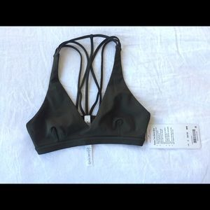 lululemon Raise the Barre Bra, 6 Dark Olive NWT
